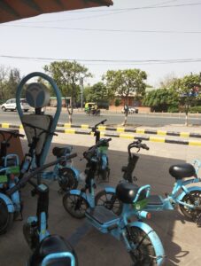 Yulu bikes in Delhi winter
